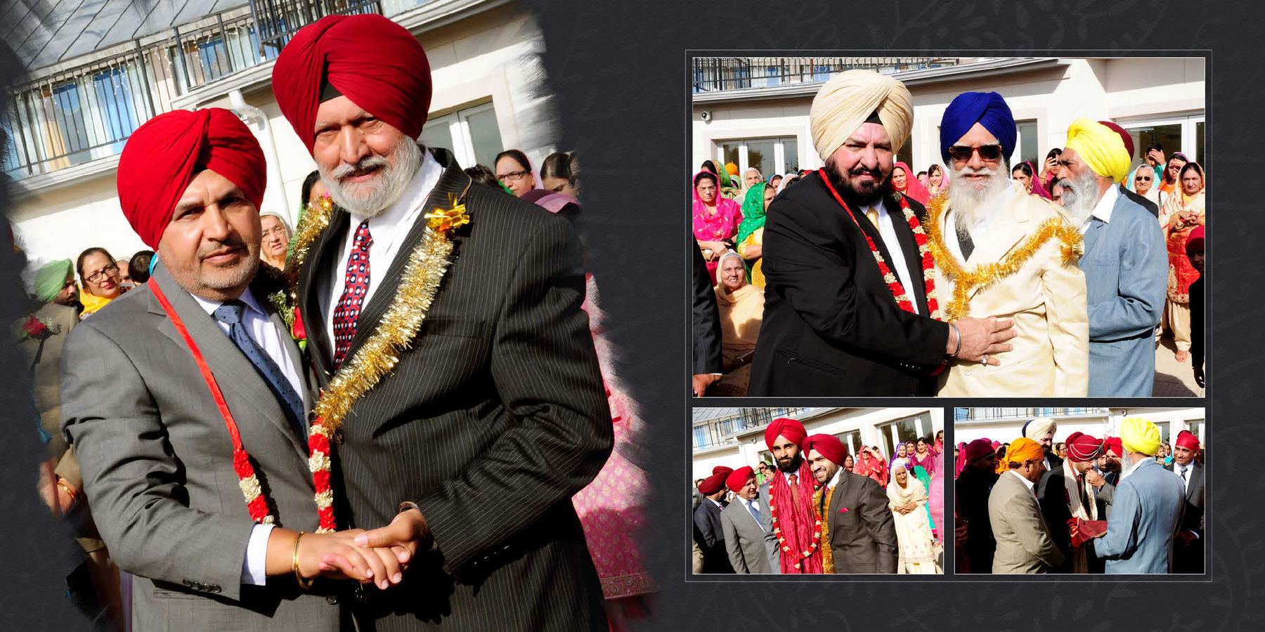 Couple in traditional wedding attire